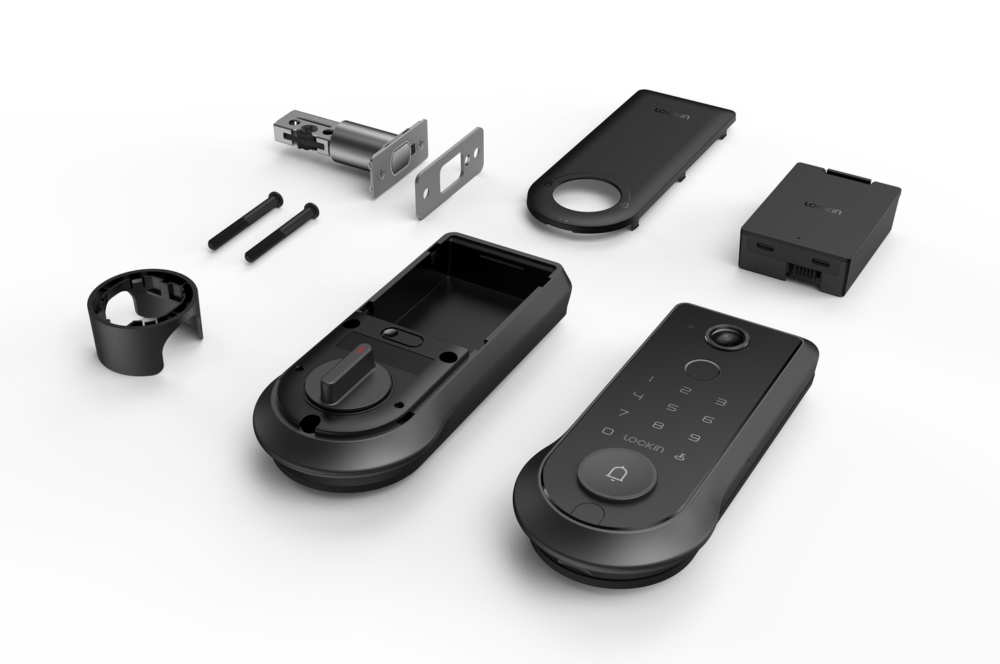 Lockin Veno Pro | All-in-one smart lock, camera, and intercom system_Parts Look
