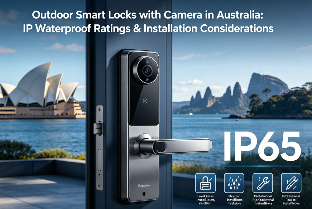 Outdoor Smart Locks with Camera in Australia: IP Waterproof Ratings & Installation Considerations
