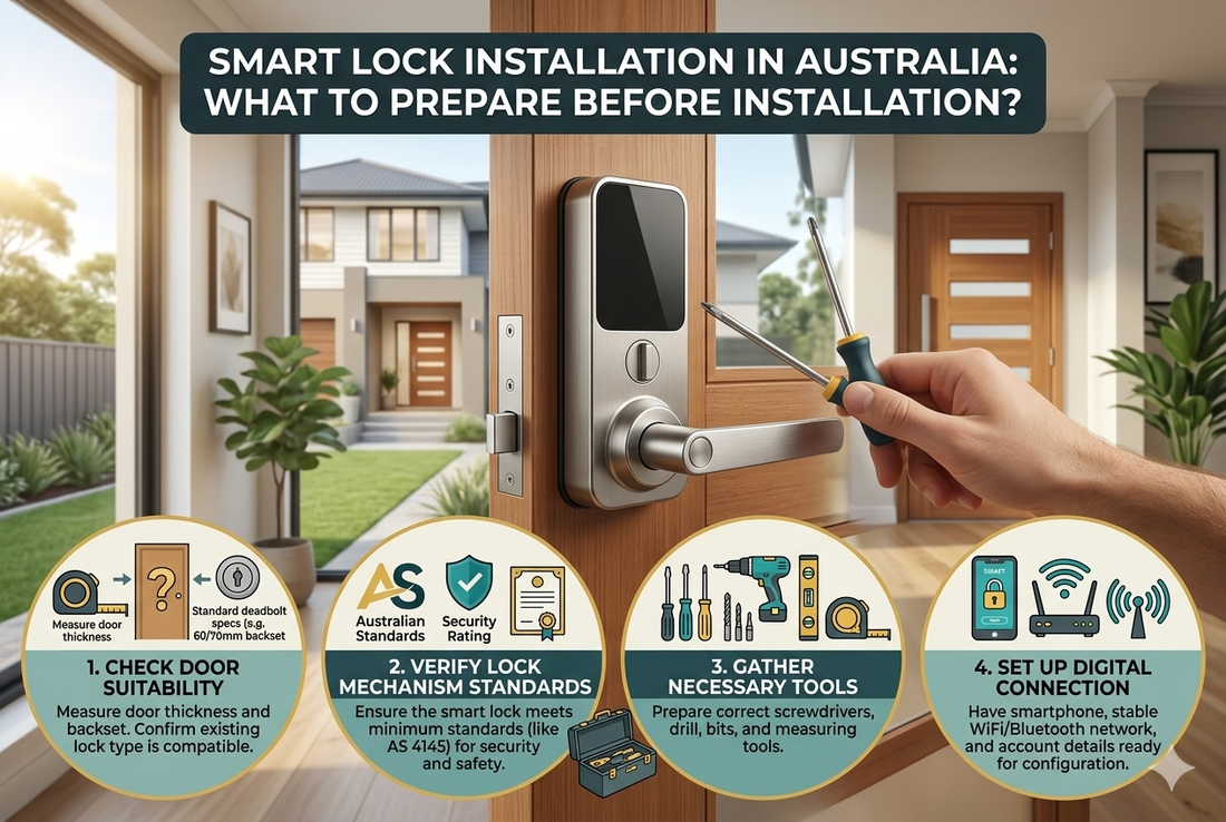 Smart Lock Installation in Australia: What to Prepare Before Installation?