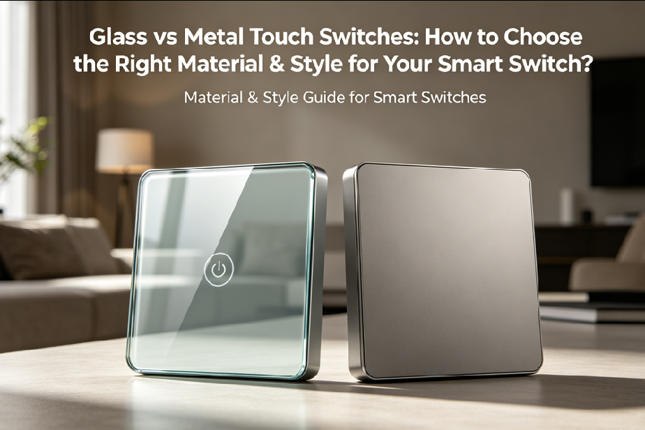 Glass vs Metal Touch Switches: How to Choose the Right Material & Style for Your Smart Switch?