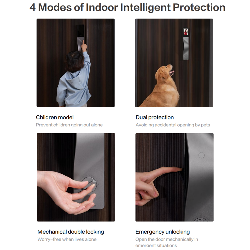 Lockin V5 Max | Premium push-pull smart lock with palm-vein unlock