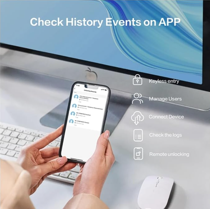 Lockin G30 | Fingerprint, Keypad PIN, App Control, Auto Lock, Keyless Entry Smart Door Lock