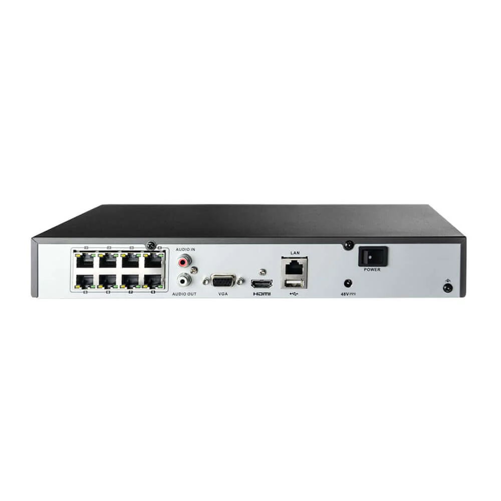 Hikvision 8MP 4K AcuSense 8CH CCTV kit 8 X Network Camera with Siren Strobe +8CH NVR Installation Included