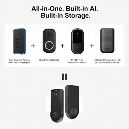 Lockin Veno Pro | All-in-one smart lock, camera, and intercom system