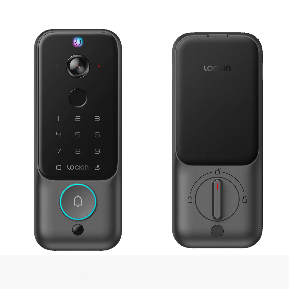 Veno Plus | Palm-Vein Recognition ,  Fingerprint , 2K Camera with Built-in Doorbell , 8GB Local Video Storage