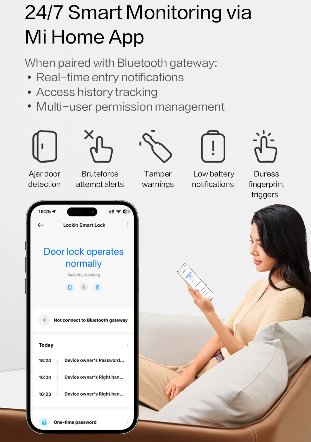 Lockin X9 | Reliable multi-access smart lock for everyday use