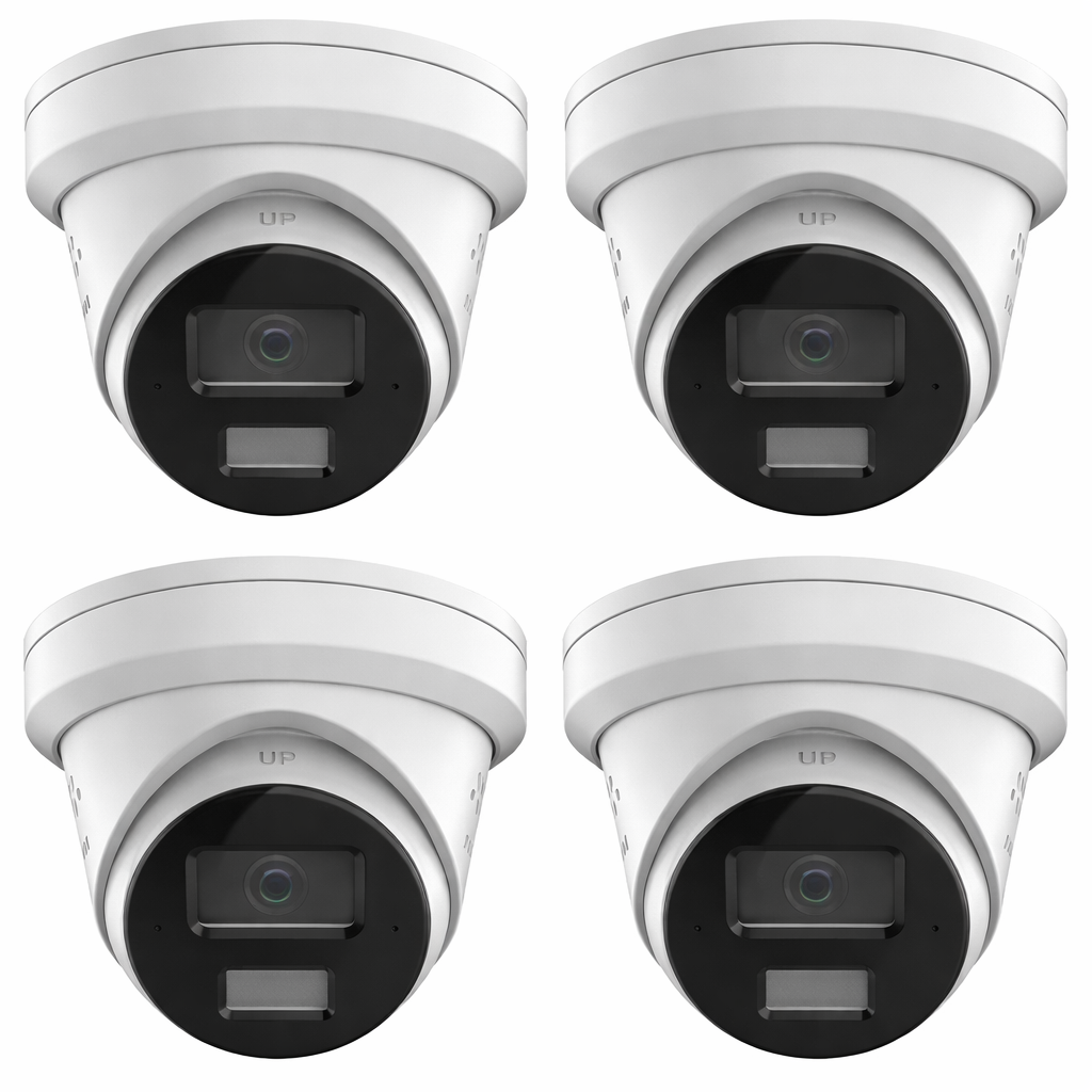 Hikvision HILook 6MP – Full Colour Night Vision + Sound & Light Alarm 4 NVR + 2TB – Installation Included