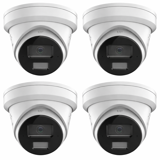Hikvision HILook 6MP – Full Colour Night Vision + Sound & Light Alarm 4 NVR + 2TB – Installation Included