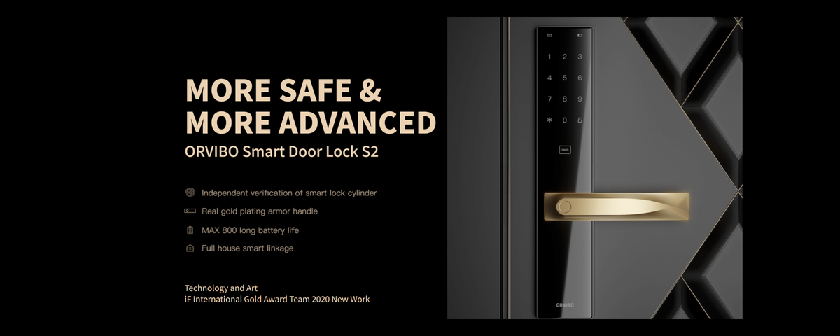 ORVIBO Smart Door Lock S2 – Fingerprint, PIN, NFC & Remote Access Smar ...